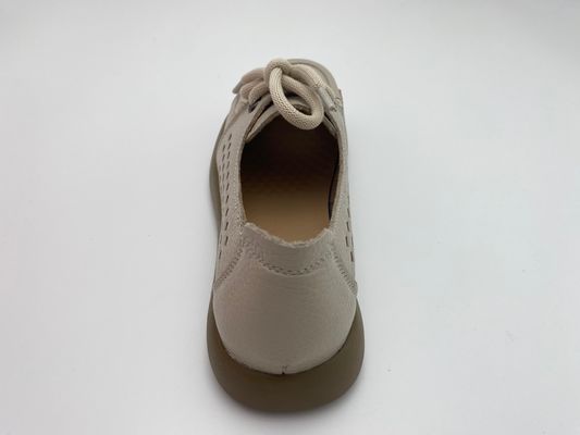 Breathable hollow lace-up comfortable women's shoes with soft soles white