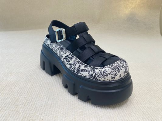 Женские вышитые платформенные обувь